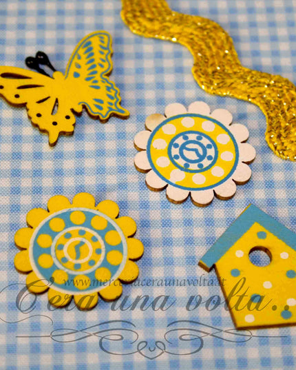 Set 4 Bottoni Decorativi Garden Heavenly