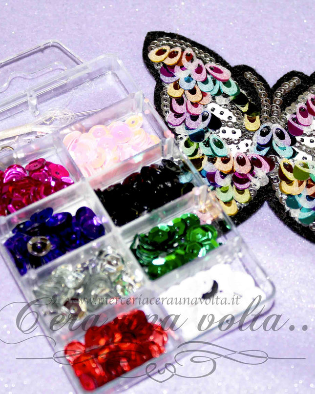 Paillettes in scatola