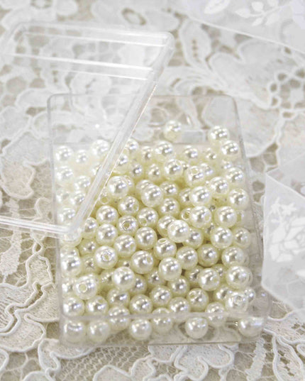 Perle in scatola Bianco Antico 5 mm