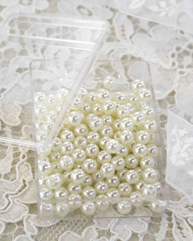 Perle in scatola Bianco Antico 5 mm