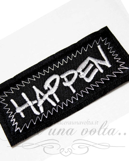 Applicazione termo adesiva rettangolare Happen