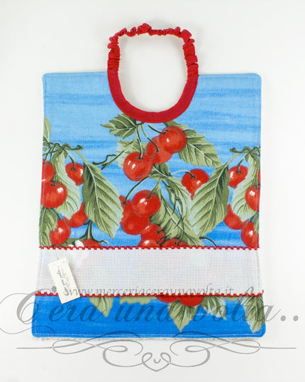 Bavaglino con elastico cherry