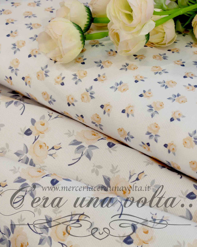 Tessuto Shabby Piquet Rose Corallo