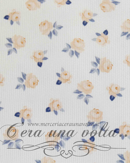 Tessuto Shabby Piquet Rose Corallo