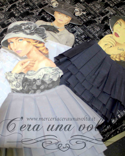 Bordo plissettato H cm 15