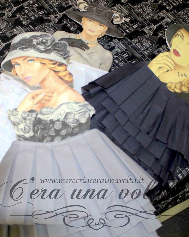 Bordo plissettato H cm 15