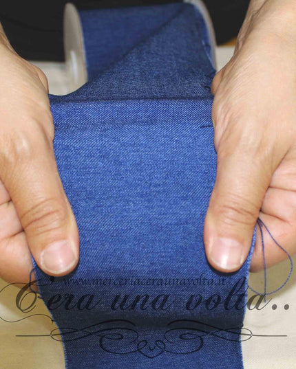Fettuccia in Jeans elasticizzata