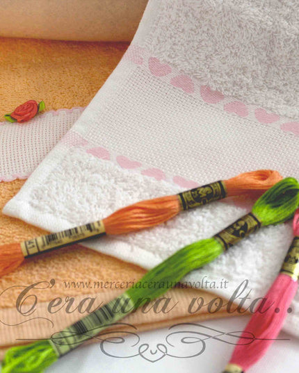 Set asilo da ricamare 2 pz Heart