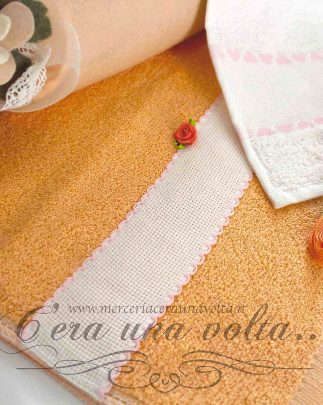 Set asilo da ricamare 2 pz Heart