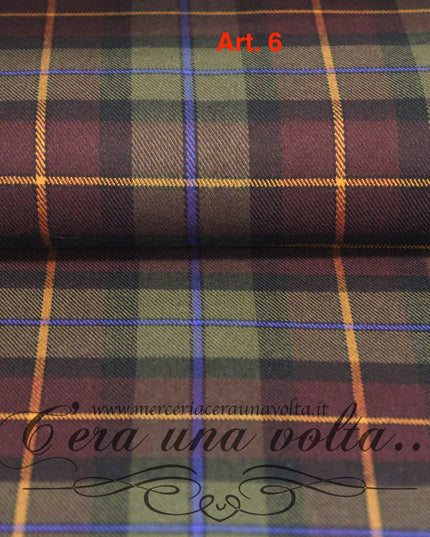 Taglio di Tessuto Tartan Scozzese