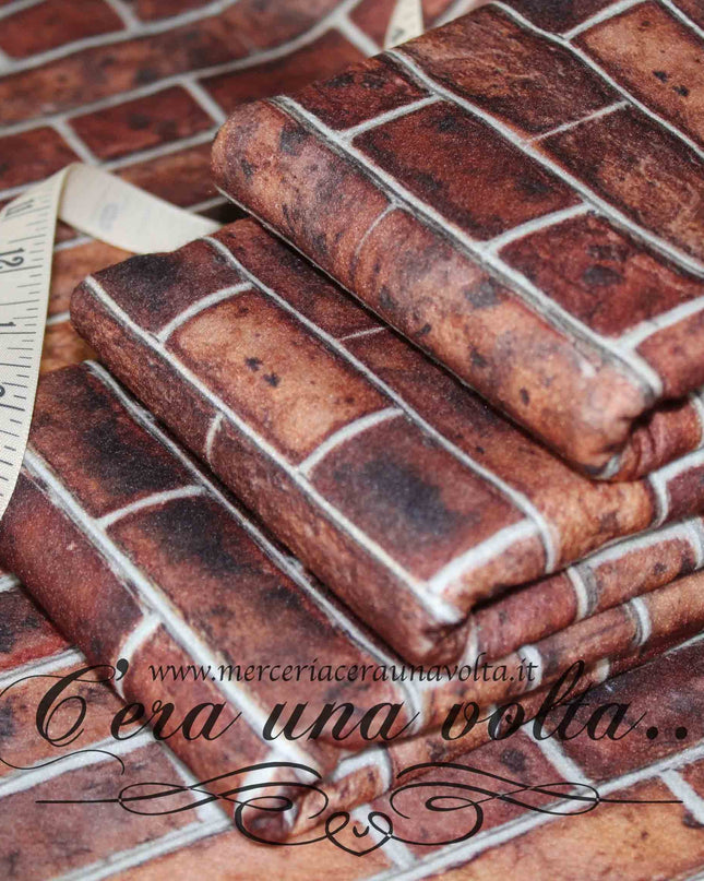 Cm 87 x 50 Pannolenci Mattone Country