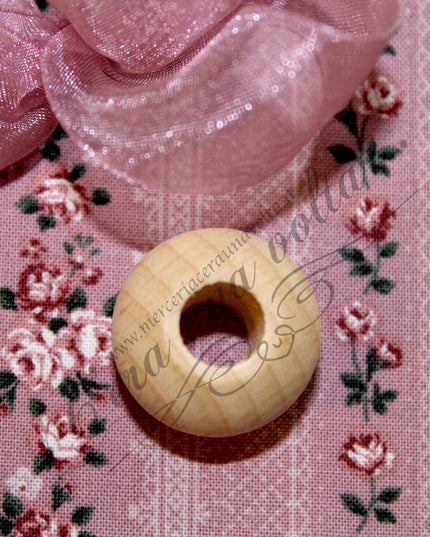 Perle con foro grande in legno cm 2,5