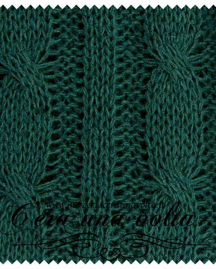 Taglio di tessuto con motivo a treccia