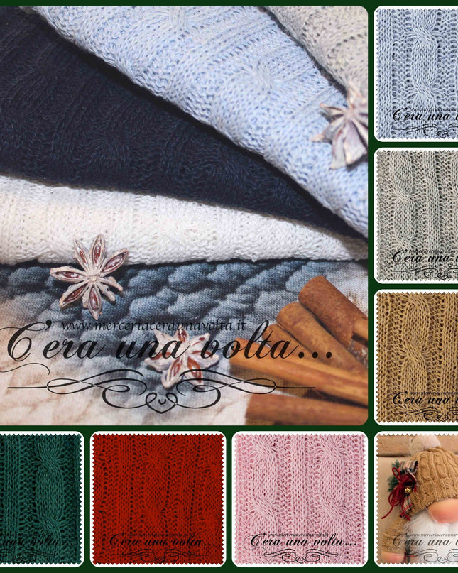 Taglio di tessuto con motivo a treccia