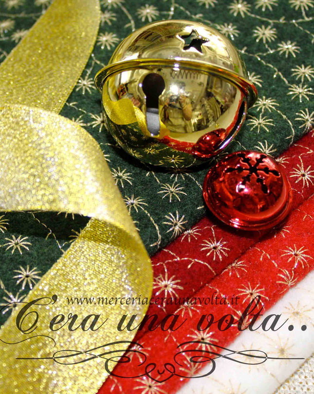 36 x 33 cm Feltro di lana ricamato Shining stars