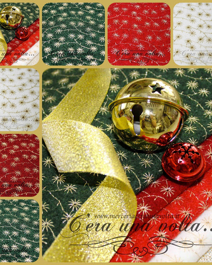 36 x 33 cm Feltro di lana ricamato Shining stars