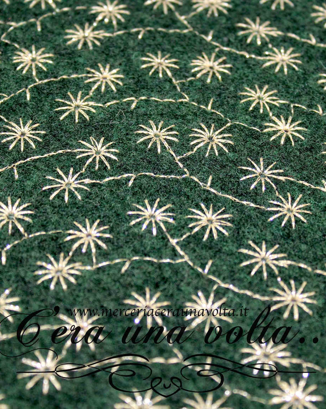 36 x 33 cm Feltro di lana ricamato Shining stars