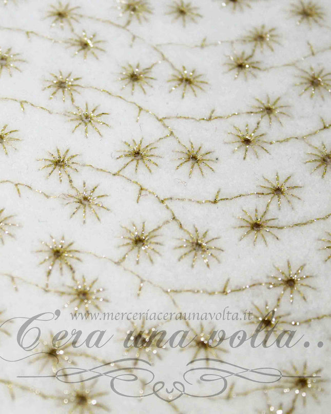 36 x 33 cm Feltro di lana ricamato Shining stars