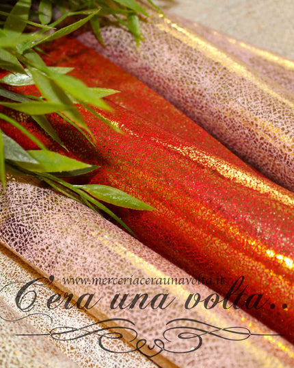 Cm 50 x 35 Pannolenci Cracklè Oro