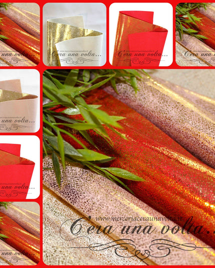 Cm 50 x 35 Pannolenci Cracklè Oro