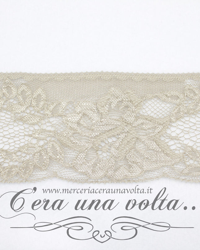 Pizzo in tulle rose h 7 cm