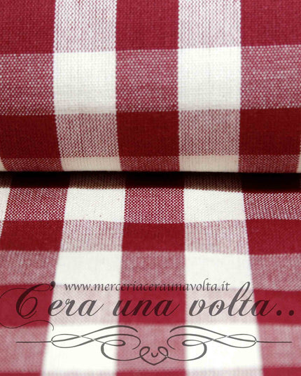 Tessuto in cotone country squares