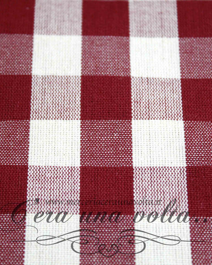 Tessuto in cotone country squares