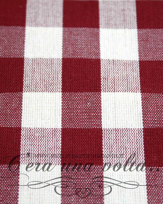 Tessuto in cotone country squares