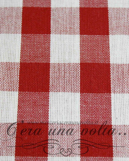 Tessuto in cotone country squares