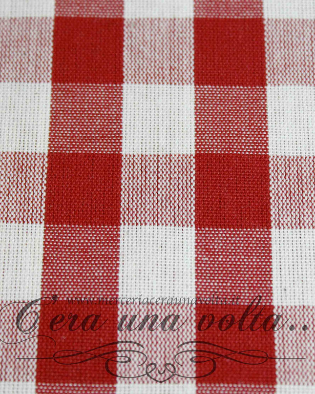 Tessuto in cotone country squares