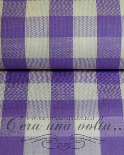 Tessuto in cotone country squares