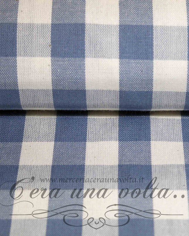 Tessuto in cotone country squares