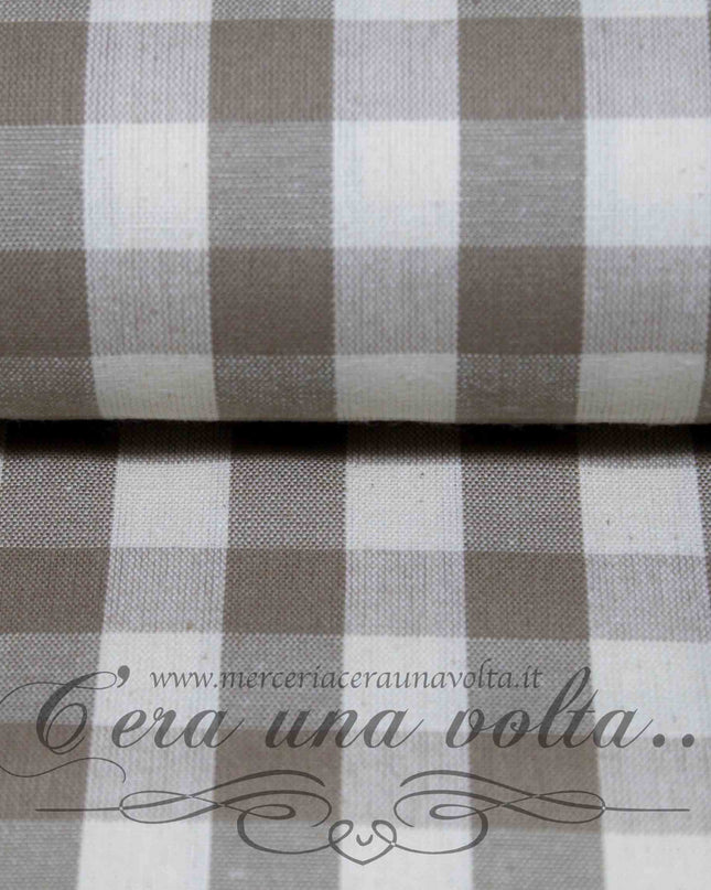 Tessuto in cotone country squares