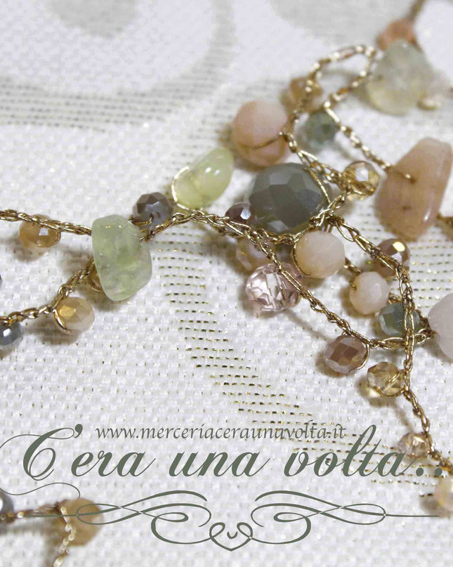 Filato metallico per collane