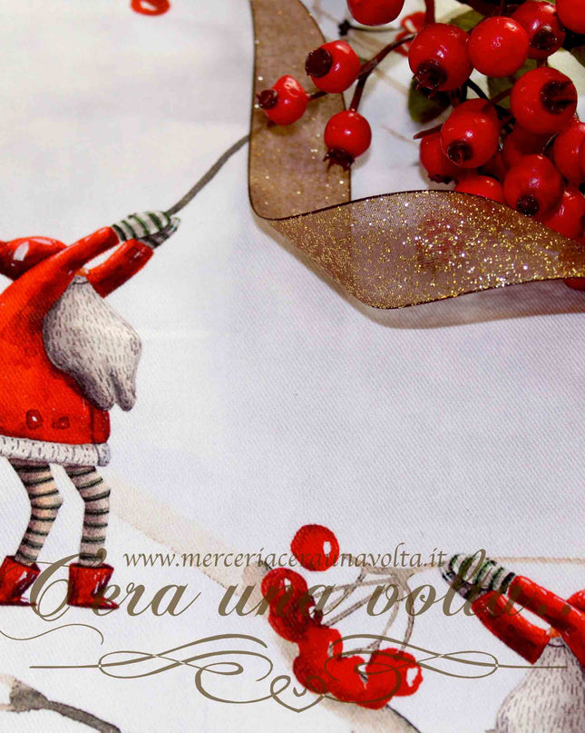 Tessuto Babbo Natale