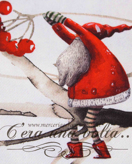Tessuto Babbo Natale