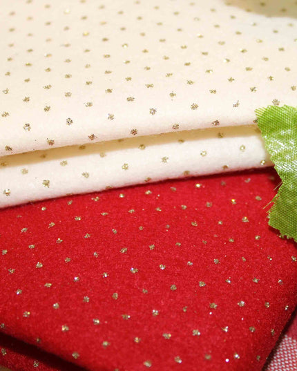 Cm 40 x 50 Pannolenci Glitter a Pois