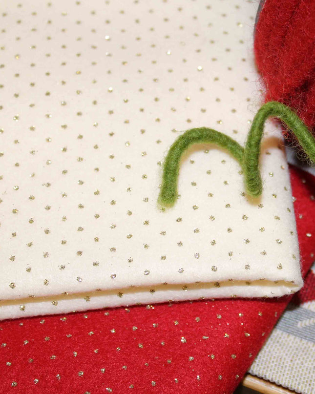 Cm 40 x 50 Pannolenci Glitter a Pois