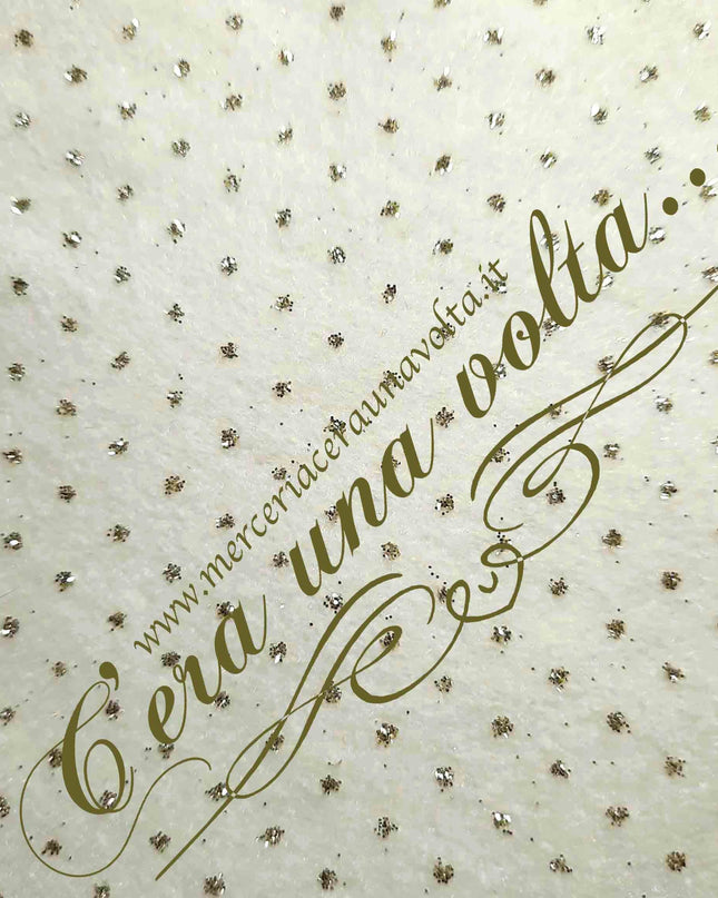 Cm 40 x 50 Pannolenci Glitter a Pois