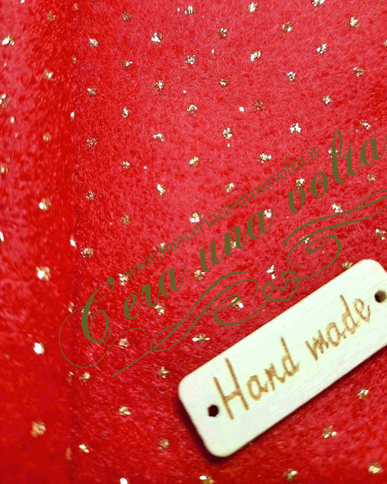 Cm 40 x 50 Pannolenci Glitter a Pois