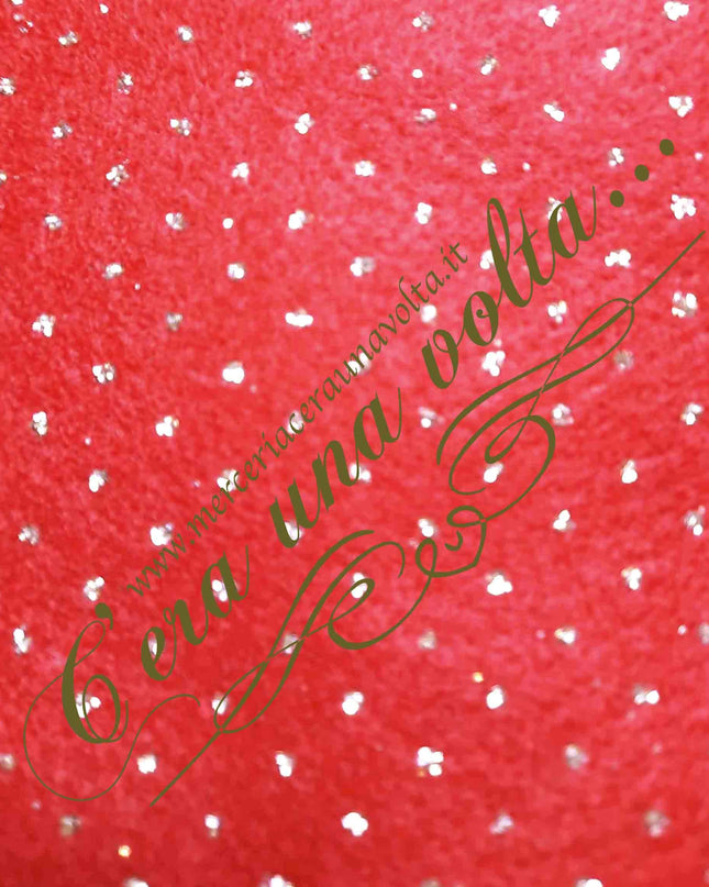 Cm 40 x 50 Pannolenci Glitter a Pois