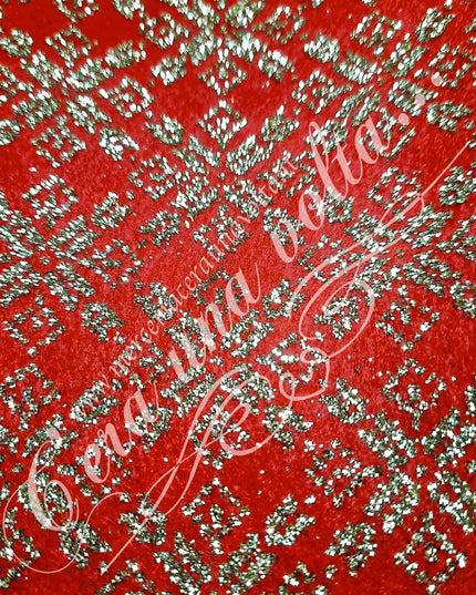 Cm 40 x 50 Pannolenci Glitter Stampato