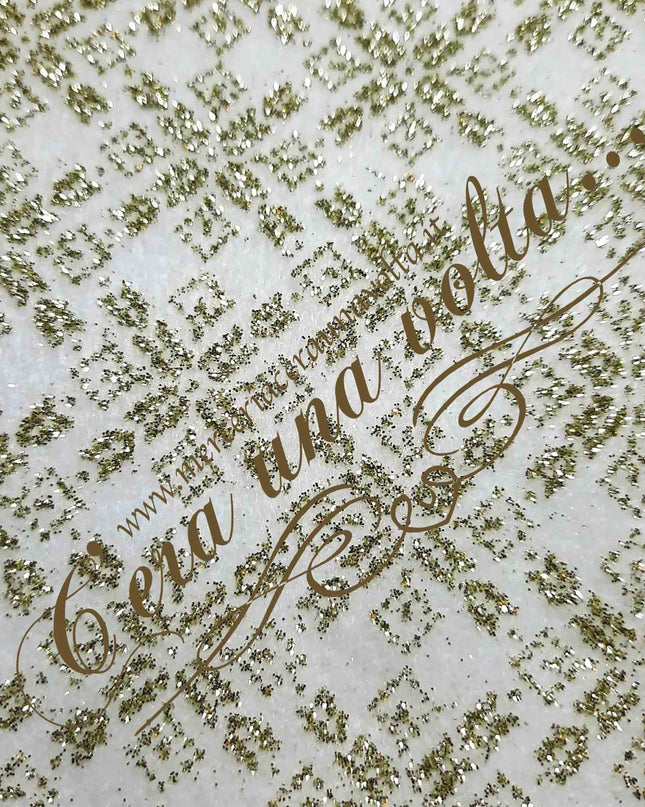 Cm 40 x 50 Pannolenci Glitter Stampato