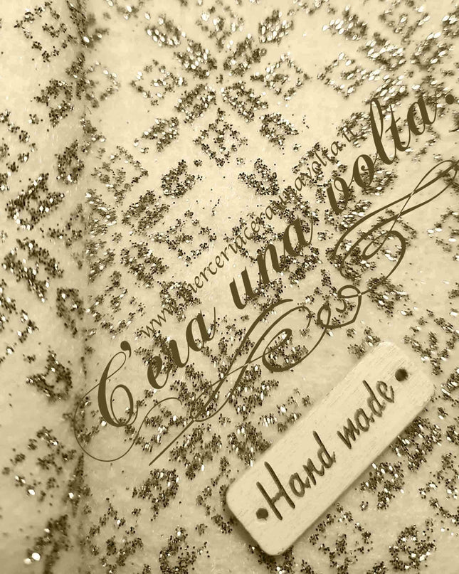 Cm 40 x 50 Pannolenci Glitter Stampato