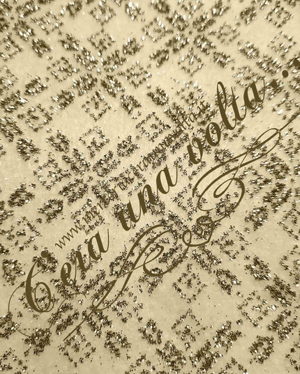 Cm 40 x 50 Pannolenci Glitter Stampato