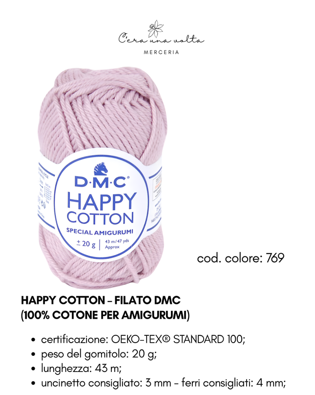 DMC Happy Cotton – Filato 100% cotone per amigurumi