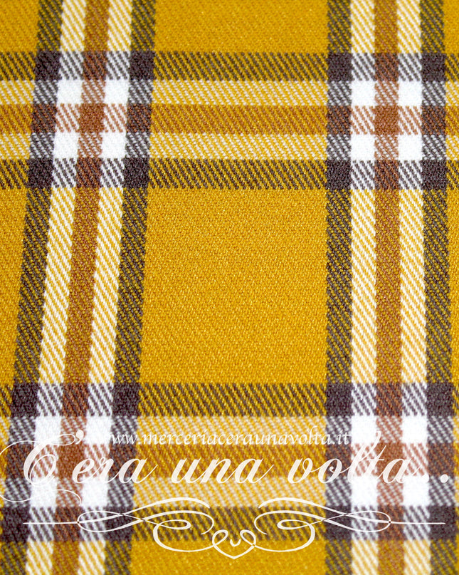 Tessuto Tartan Senape