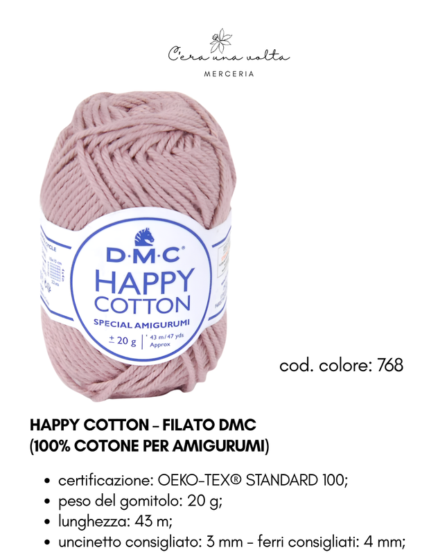 DMC Happy Cotton – Filato 100% cotone per amigurumi
