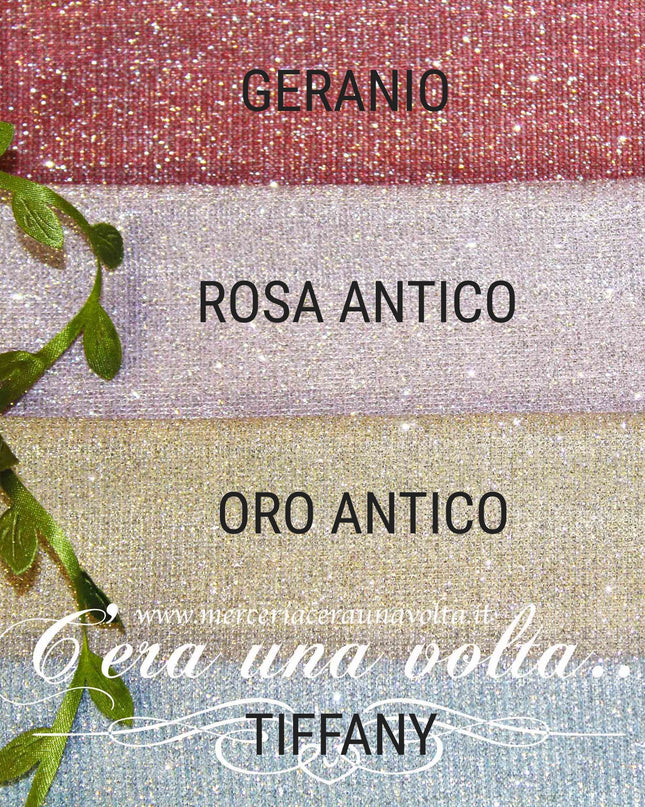 Tessuto pretagliato Jersey Lurex