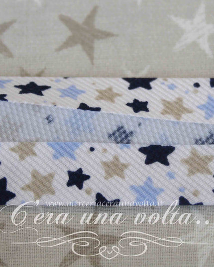 Sbieco in Cotone Piquet Fabric Starry Blu